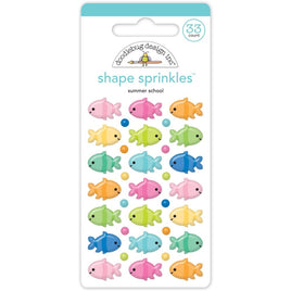 Summer School, Summer Fun - Doodlebug Sprinkles Adhesive Enamel Shapes