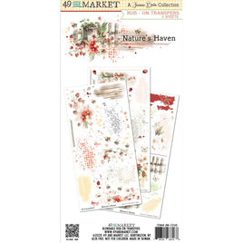 Nature's Haven - 49 And Market Rub-On Transfer Set 6"X12"