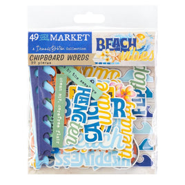Beach Vibes - 49 And Market Chipboard Set