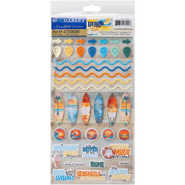Beach Vibes - 49 And Market Puffy Stickers