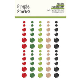 Simple Vintage Believe - Simple Stories Glossy Enamel Dots 60/Pkg
