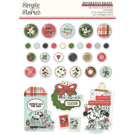 Say Cheese Classic Mouse Christmas - Simple Stories Decorative Brads