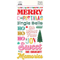 Hard Candy Christmas - Simple Stories Foam Stickers