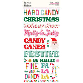 Hard Candy Christmas - Simple Stories Foam Stickers