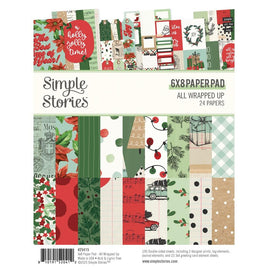 All Wrapped Up - Simple Stories Double-Sided Paper Pad 6"X8" 24/Pkg
