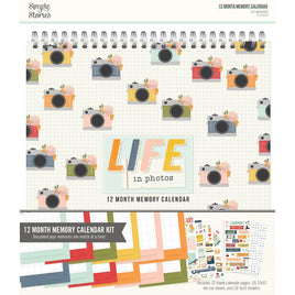 Life In Photos - Simple Stories 12-Month Memory Calendar
