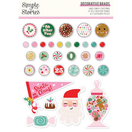 Hard Candy Christmas - Simple Stories Decorative Brads