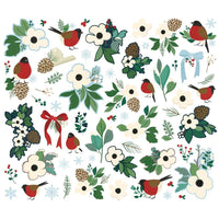 Floral - Simple Vintage Flannel Season Bits & Pieces Die-Cuts