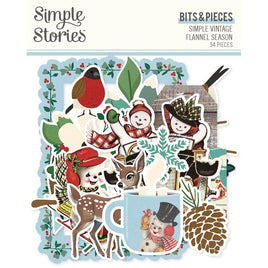 Elements - Simple Vintage Flannel Season Bits & Pieces Die-Cuts