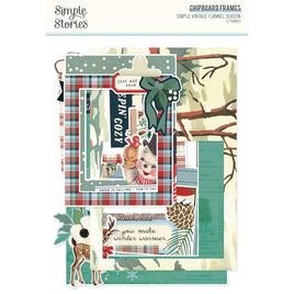 Simple Vintage Flannel Season - Simple Stories Chipboard Frames