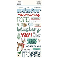 Simple Vintage Flannel Season - Simple Stories Foam Stickers