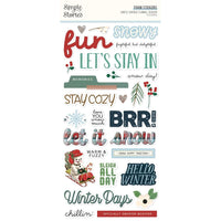 Simple Vintage Flannel Season - Simple Stories Foam Stickers