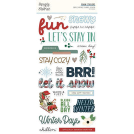 Simple Vintage Flannel Season - Simple Stories Foam Stickers