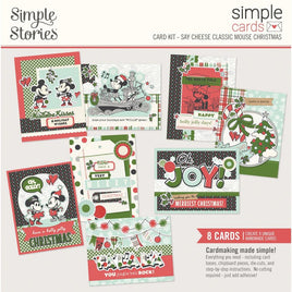 Say Cheese Classic Mouse Christmas - Simple Stories Simple Cards Card Kit