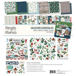 Simple Vintage Flannel Season - Simple Stories Collector's Essential Kit 12"X12"
