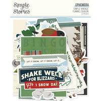 Big - Simple Vintage Flannel Season Bits & Pieces Die-Cuts