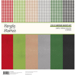 Simple Vintage Believe - Simple Stories Vintage Basics Kit 12"X12"