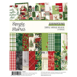 Simple Vintage Believe - Simple Stories Double-Sided Paper Pad 6"X8" 24/Pkg
