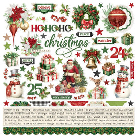 Simple Vintage Believe - Simple Stories Cardstock Stickers 12"X12"