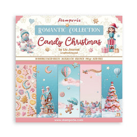 Candy Christmas - Stamperia Scrapbooking Pad 8"X8" 10/Pkg -