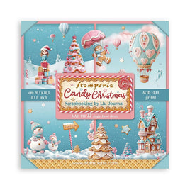Candy Christmas - Stamperia Single-Sided Paper Pad 8"X8" 22/Pkg