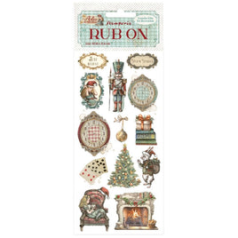 Alice In Christmas Soldiers - Stamperia Rub-On 4"X8.5"