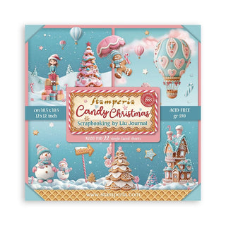Candy Christmas - Stamperia Single-Sided Paper Pad 12