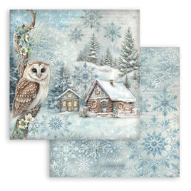 The Owl's House Cottage - Stamperia Double-Sided Cardstock 12"x12"
