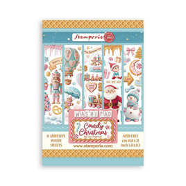 Candy Christmas - Stamperia A5 Washi Pad 8/Pkg