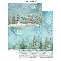 Alice In Christmas - Stamperia Junk Journal Stickers, Cut-outs And Backgrounds