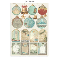 Alice In Christmas - Stamperia Junk Journal Stickers, Cut-outs And Backgrounds