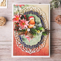 Festive Holly Sentiments - Elizabeth Craft Clear Stamps