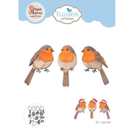 Festive Robin - Elizabeth Craft Metal Die