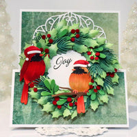 Festive Robin - Elizabeth Craft Metal Die