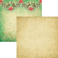 Festive Holly - Elizabeth Crafts Double-Sided Cardstock Pack 12"X12"