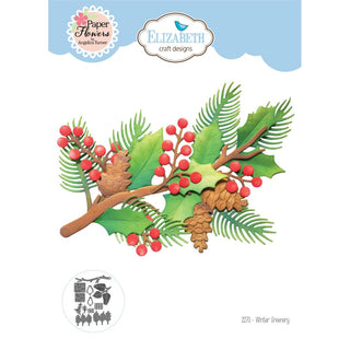 Winter Greenery - Elizabeth Craft Metal Die