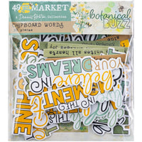 Botanical Buzz - 49 And Market Chipboard Set
