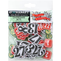 Bits, Mistletoe And Memories - 49 And Market Chipboard Set