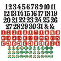 Bits, Mistletoe And Memories - 49 And Market Chipboard Set