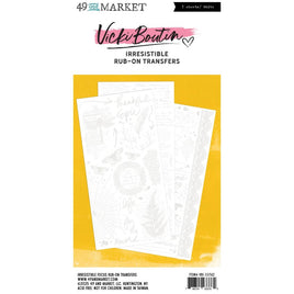Irresistible Focus By Vicki Boutin - 49 And Market Rub-On Transfer Set