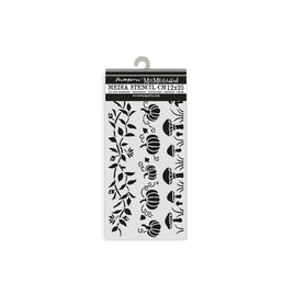 3 Stripes - Stamperia Whispering Woods Stencil 4.72"X9.84"