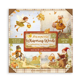Whispering Woods -Stamperia Single-Sided Paper Pad 8"X8" 22/Pkg