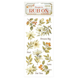 Magnolia - Stamperia Whispering Woods Rub-On 4"X8.5"