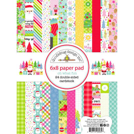 Oh What Fun - Doodlebug Double-Sided Paper Pad 6"X8"