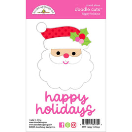 Happy Holidays - Doodlebug Doodle Cuts Dies