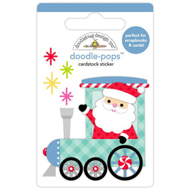 Santa's On His Way - Doodlebug Doodle-Pops 3D Stickers