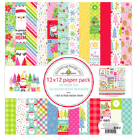 Oh What Fun - Doodlebug Double-Sided Paper Pack 12"X12" 12/Pkg