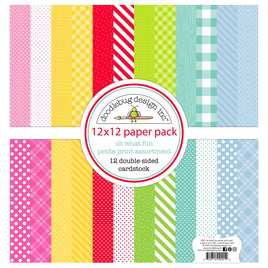 Oh What Fun - Doodlebug Petite Prints Assortment Pack 12/Pkg