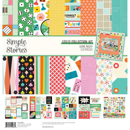 Game Night - Simple Stories Double-Sided Cardstock Collection 12"x12"