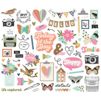 Take Note - Simple Stories Bits & Pieces Die Cuts 57/Pkg